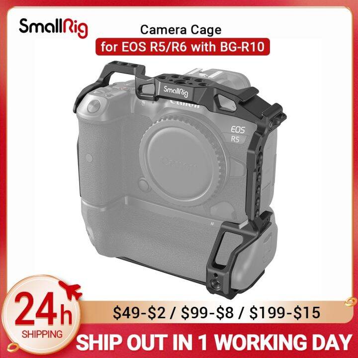 SmallRig EOS R5 R6 Camera Cage for Canon EOS R5/R6 with BGR10 Battery