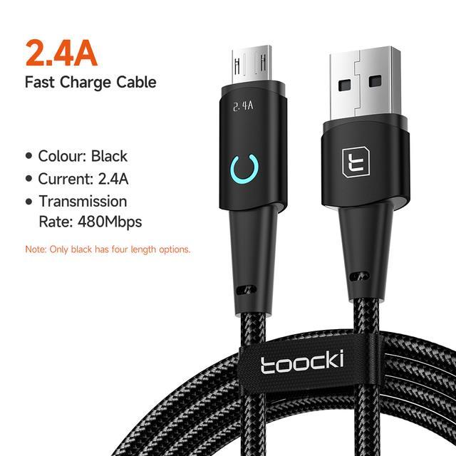 toocki-สายไมโคร-usb-ยาว3ม-2ม-สายสายชาร์จ-usb-ไมโครอะลูมินัมอัลลอยสำหรับ-realme-เรดหมี่หัวเว่ย-xiaomi