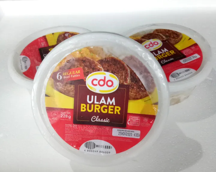 CDO Ulam Burger Classic (6 pcs beef patties) Lazada PH