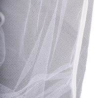 【LZ】✔☃♤  Netting Dustproof Post Bed Queen King Home 4 Corner Curtain Canopy Bedding Mosquito Net White Polyester Full Size Decoration