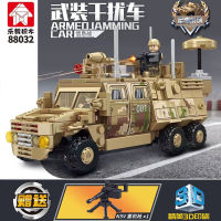 ProudNada Toys ตัวต่อเลโก้ เลโก้ รถทหาร ติดอาวุธ รถเกราะ LEYI ARMED JAMMING CAR 468+ PCS 88032