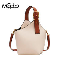 Mgcdoo Fashion Luxury Handbags Brand Design Leather Bucket Bag Casual Messenger Bags Females PU Lychee Totes Bag