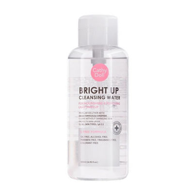 Cathy Doll Bright Up Cleansing Water 500 ml. เคที่ดอลล์ ไบร์ท อัพ คลีนซิ่ง วอเตอร์ เช็ดเครื่องสำอางสูตรน้ำ 73124