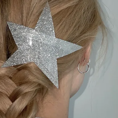 Stylish Star Clip Fashionable Hair Clip For Women Unique Hair Clip Sparkling Spring Clip Trendy Hair Accessory