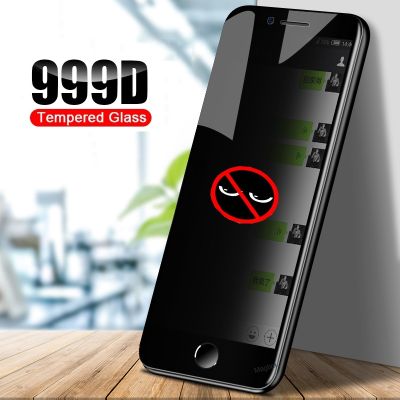 หน้าจอป้องกันคนแอบมอง XS Max XR 7 8Plus,กระจกนิรภัยสำหรับความเป็นส่วนตัวเต็มรูปแบบ999D iPhone 14 13 12 11 Pro MAX ป้องกันการสอดแนม