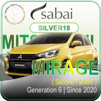 SABAI ผ้าคลุมรถยนต์ MITSUBISHI MIRAGE 2020 เนื้อผ้า SILVER18 ซิลเวอร์โค้ท คลุมง่าย เบา สบาย #ผ้าคลุมสบาย ผ้าคลุมรถ sabai cover ผ้าคลุมรถกะบะ ผ้าคลุมรถกระบะ