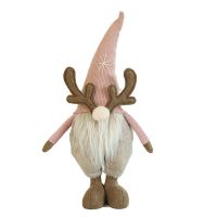 Faceless Forest Old Man Doll Decoration Christmas Decoration Pink Christmas Dwarf Nordic Decoration Doll