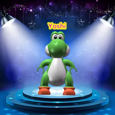 ของเล่นเพื่อพัฒนาการสำหรับเด็กของขวัญวันเกิดเกม Yoshi บล็อกตัวต่ออิฐรูปปั้นขนาดเล็กภาพยนตร์