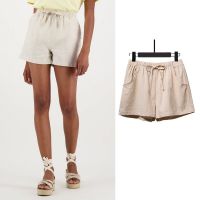 Woman Cotton Linen Shorts Pants Casual Solid Female Wide Leg Loose Short 2023 Summer Bottom Pant Pocket Trouser