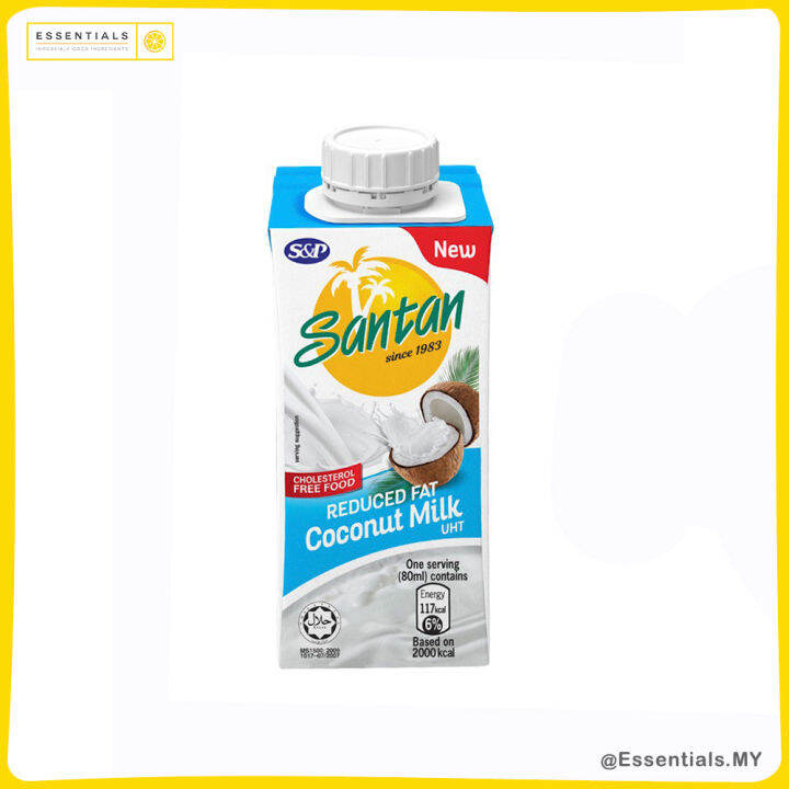 S&P Reduced Fat Coconut Milk UHT (200ML) Lazada