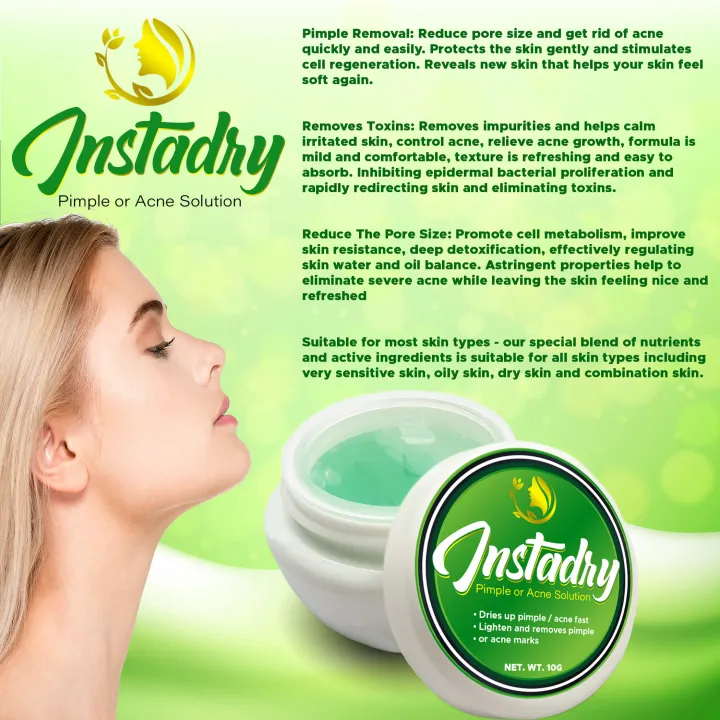 INSTADRY pimple or acne solution ( pimple eraser / pimple remover