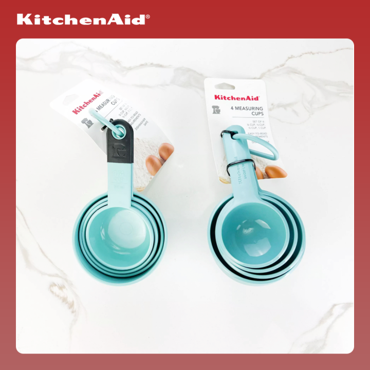 KitchenAid Measuring Cups, Set of 4, Aqua Sky