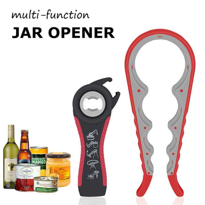 4-in-1 Bottle Gripper Opener: Multifunctional Silicone Handle for Weak  Hands - Perfect for Bottle Caps, Can Lids, Bean Cans, Pickle Bottle Caps &  Soda/Soft Drink Bottle Caps!