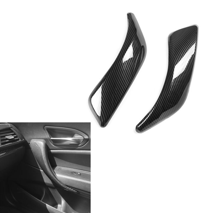 2pcs-carbon-fiber-car-inner-door-handle-trim-pull-grab-panel-handle-cover-for-bmw-f20-f21-f22-f23-12-18-2-door