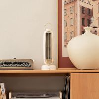 USB Tower Fan 3600MAh Battery Rechargeable Aromatherapy Leafless Tower Fan Portable Desktop Air Cooler for Home Study