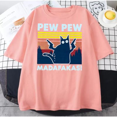 Lucky #T291 Pew Pew Madafakas Tshirt For Women Graphic Tees