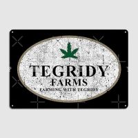 Tegridy ฟาร์มฟาร์มปศุสัตว์พร้อมแผ่นโลหะ Tegridy แผ่นป้ายโปสเตอร์ดีบุกสำหรับตกแต่งโรงรถ