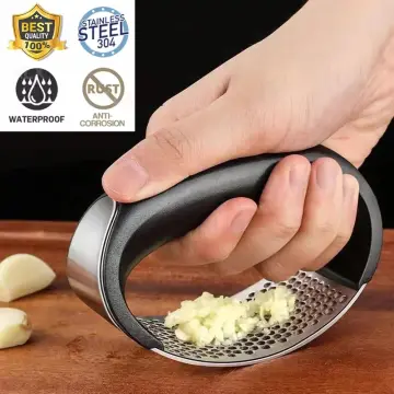 Stainless Steel Manual Mini Potato Masher Garlic Press Children's Food  Supplement Kitchen Tool Masher