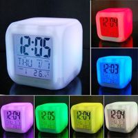 ☋❃ Multi-Fuction LED Night Light 7 Color Changing Digital Alarm Clock Lamp For Wake Up Bedside Bedroom Children Kid Holiday Gift