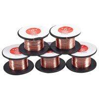 5 Pcs 0.1Mm Diameter Copper Soldering Solder Enamelled Reel Wire