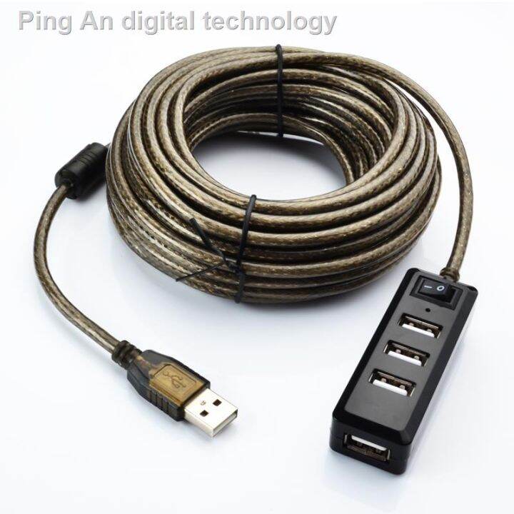 ready stock Free shipping USB extension cable 5 meters USB splitter 4
