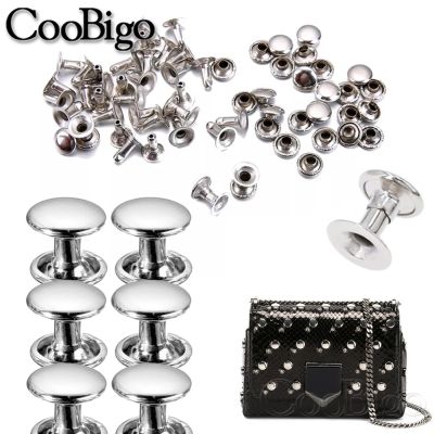 【CW】 1000 Sets Metal Rivets Studs Round Spikes for Leather Garment Shoes Accessories Cap 3x3mm