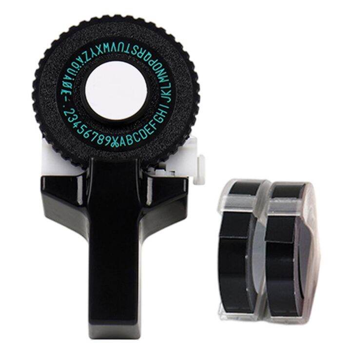 Mini Label Printer Tape DIY Manual Labels Maker Typewriter Embossing