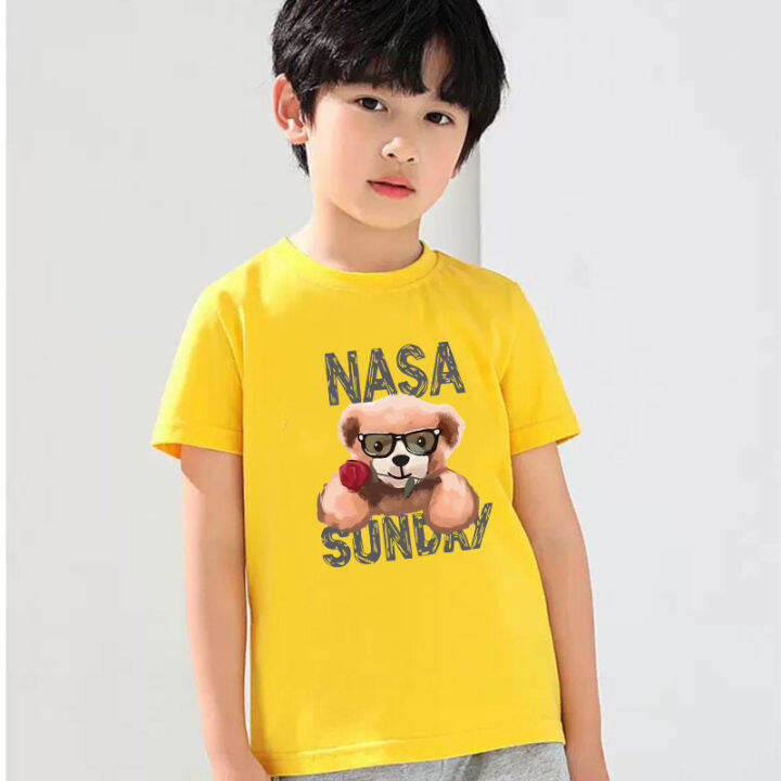 k-2279เสื้อยืดแขนสั้นเด็กลายการ์ตูนน่ารัก-ผ้านุ่มใส่สบาย-ลายเยอะ-สีครบ-ไซส์ครบ-ปลีก-ส่ง