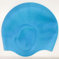 High Elastic Men Women Swimming Cap Ear Cover Surfing And Diving Caps Pure Color Water Sport Waterproof Hair Protection Swim HatTH