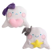 Cute Plushie Ghost White Soft Pillow Cute Toy Stuffed Doll Home Decor Funny Halloween Plush Doll Kids Gift 38cm For Living Rooms Bedrooms Playrooms Beds best service