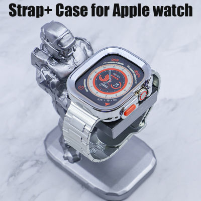 Tali Jam Tangan Karet เคสชุบสำหรับนาฬิกา Apple สร้อยข้อมือไทเทเนียม49มม. สีอัลตร้าสำหรับ I Watch 8 Ultra