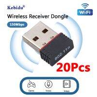 20ชิ้นอะแดปเตอร์ Wifi การ์ดเน็ตเวิร์กขนาดเล็ก USB เมกะบิตส์ต่อวินาทีอะแดปเตอร์ไร้สายการ์ด LAN เครือข่าย802.11N REALTEK 8188สำหรับโน็คบุคตั้งโต๊ะทั้งหมด