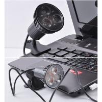 New Super Bright 3 LED Port Clip On Spot USB Light Lamp For Laptop PC Notebook Black