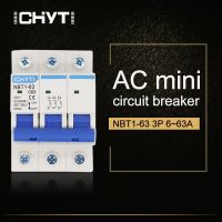 เบรกเกอร์ขนาดเล็กสำหรับใช้ในบ้านชนิด C Type Ac Mcb Nbt1-63 3P 6a 10a 16a 20a 25a 63a 50a 40a