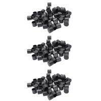 150 Pcs Black Rubber PVC Flexible Round End Cap Round 12mm Foot Cover