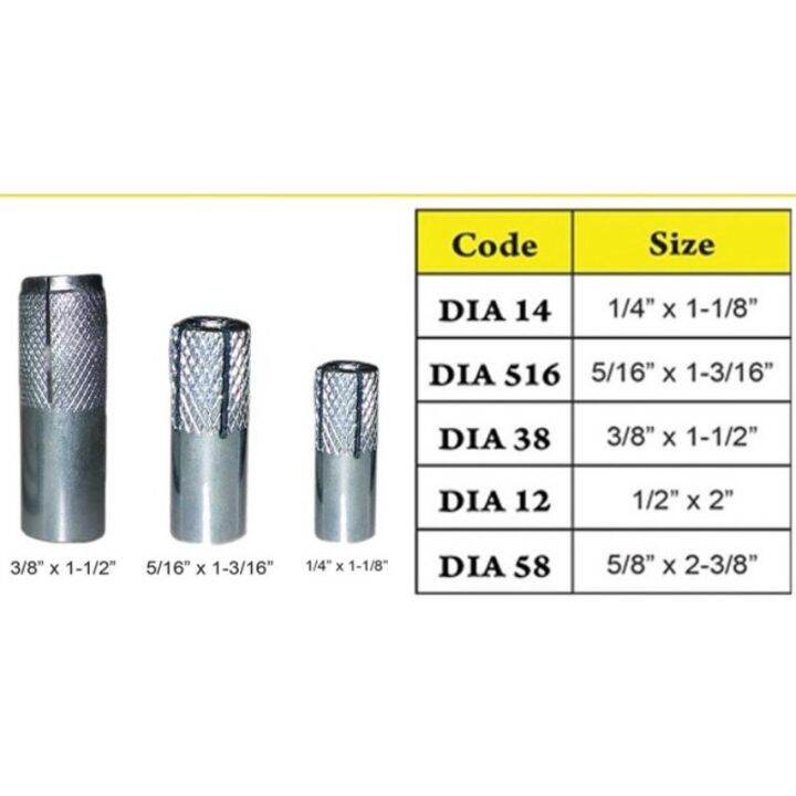 Drop In Anchor Size (1/43/8)" Lazada