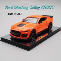 【MagicT】1:32 Scale Ford Mustang Shellby GT500โลหะผสมสังกะสีรุ่นรถ W/ แสง &amp; เสียง &amp; Pull-Back Effect Die Cast ของเล่นของขวัญคอลเลกชันสำหรับชาย