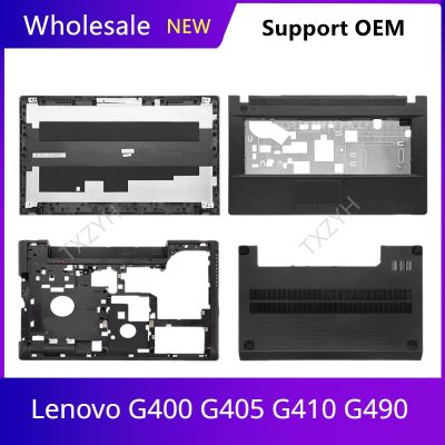New Original For Lenovo G400 G405 G410 G490 Laptop LCD back cover Front Bezel Hinges Palmrest Bottom Case A B C D Shell