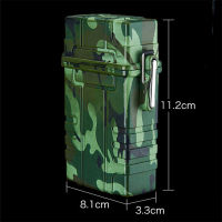 Mens Ciggarrette Lighter Storage Box Outdoor Ciggarett Case with Lanyard Smking Accessories