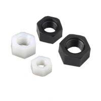 1000PCS m2 m2.5 M3 m4 m5 m6 m8 white or Black nylon plastic hex nut