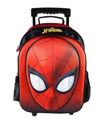 กระเป๋าเด็ก KIDS BAG กระเป๋าเป้เด็ก กระเป๋านักเรียน สินค้าขายดี ลายการ์ตูนลิขสิทธิ์แท้ กระเป๋าล้อลาก 14 นิ้ว SPIDER MAN SPM31 468
