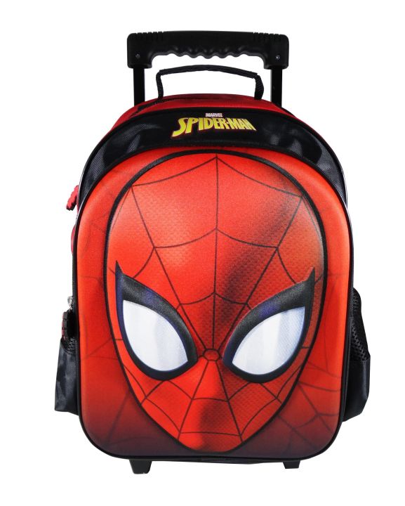 กระเป๋าเด็ก-kids-bag-กระเป๋าเป้เด็ก-กระเป๋านักเรียน-สินค้าขายดี-ลายการ์ตูนลิขสิทธิ์แท้-กระเป๋าล้อลาก-14-นิ้ว-spider-man-spm31-468