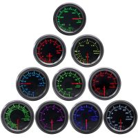 2 52mm LED Tinted 7 Color Series Boost/Water temp/Oil temp/Oil pressure/Voltmeter/Air fuel ratio/EGT/Tachometer RPM Car Gauge