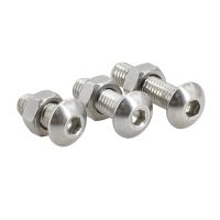 Socket Cap Screw 304 Stainless Steel Set Hex Round Button Head Hexagon Allen Bolts Thread Machine Screws Nuts Kit M2 M3 M4 M5 M6