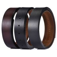 2.8cm 3.0cm 3.3cm 3.5cm 3.8cm Cowhide Belt Strap No Buckle Genuine Leather Belts With Holes High Quality Belts