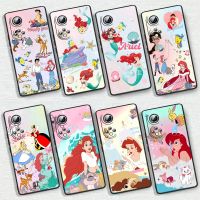 Disney เคสนางเงือกเล็กๆสำหรับ Huawei P50 P30 P20 Lite 5G Nova Plus 9 SE Pro 5T Y9S Y9เคสโทรศัพท์สีดำสุดพิเศษ