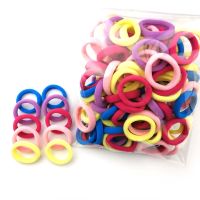 ㍿ 100Pc Girl elastic hair bands Black White Hair accessories 2020 Gum For Hair ponytail Rubber Bands holder gumki do wlosow isnice