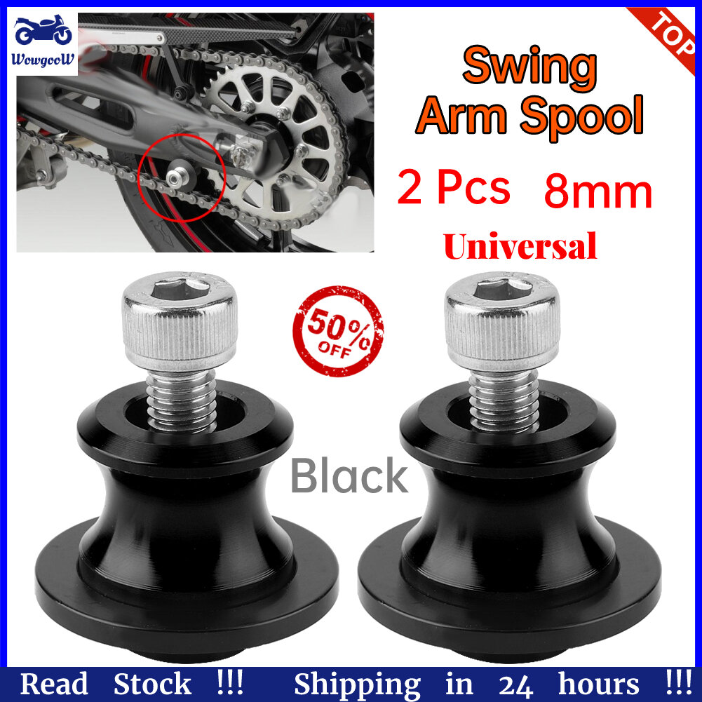 Motorcycle CNC Swingarm Swing Arm Spools Spool Sliders Stand Bobbins 8 mm 