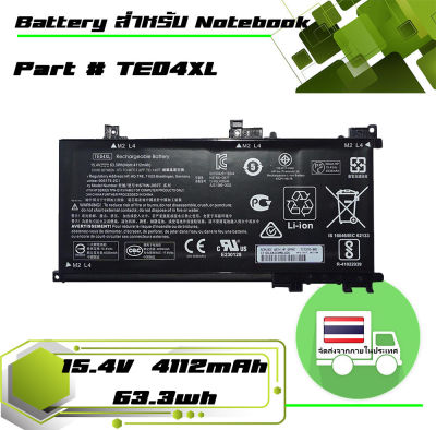 แบตเตอรี่ เอชพี - HP battery เกรด Original สำหรับรุ่น HP 15-AX , 15-BC , Part # TE04XL