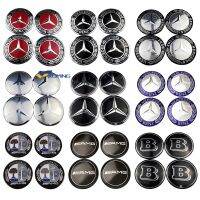 4ชิ้นรถศูนย์ล้อ Hub Cap สติ๊กเกอร์ปกกรณีโลหะ56มิลลิเมตรออโต้คาร์ดูแลยางอุปกรณ์เสริมสัญลักษณ์ตรารูปลอกสติ๊กเกอร์ตกแต่งดัดแปลงสำหรับ Mercedes Benz AMG Brabus แอปเปิ้ลต้นไม้ Lorinser Cla Gla Gls Glc Cls Gle W205 W176